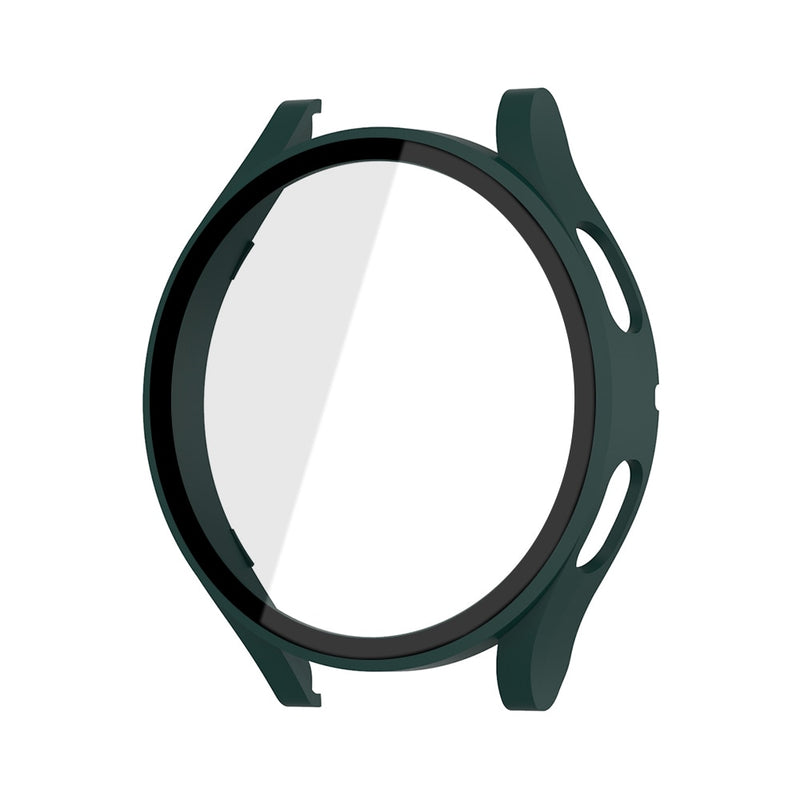 Capa de vidro fosca para relógio Samsung Galaxy Watch 4 44 mm 40 mm, cobertura protetora em toda a volta para Galaxy Watch 4