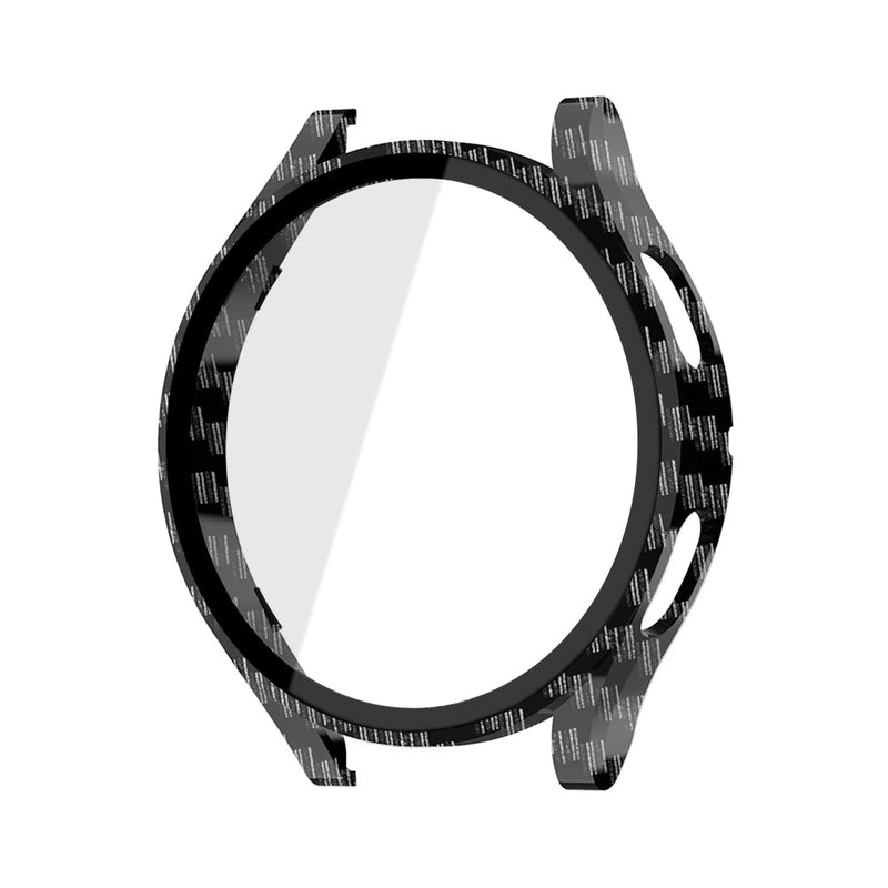 Capa de vidro fosca para relógio Samsung Galaxy Watch 4 44 mm 40 mm, cobertura protetora em toda a volta para Galaxy Watch 4