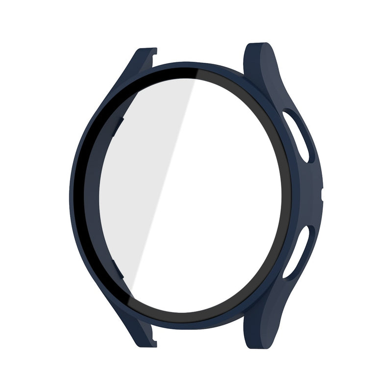 Capa de vidro fosca para relógio Samsung Galaxy Watch 4 44 mm 40 mm, cobertura protetora em toda a volta para Galaxy Watch 4