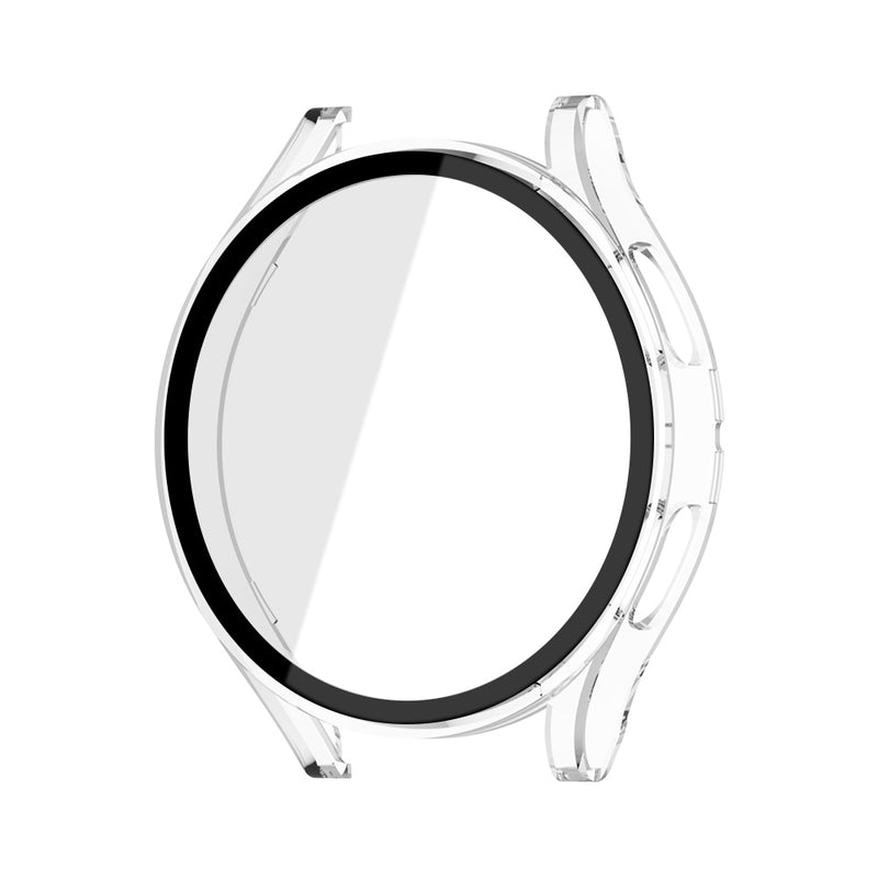 Capa de vidro fosca para relógio Samsung Galaxy Watch 4 44 mm 40 mm, cobertura protetora em toda a volta para Galaxy Watch 4