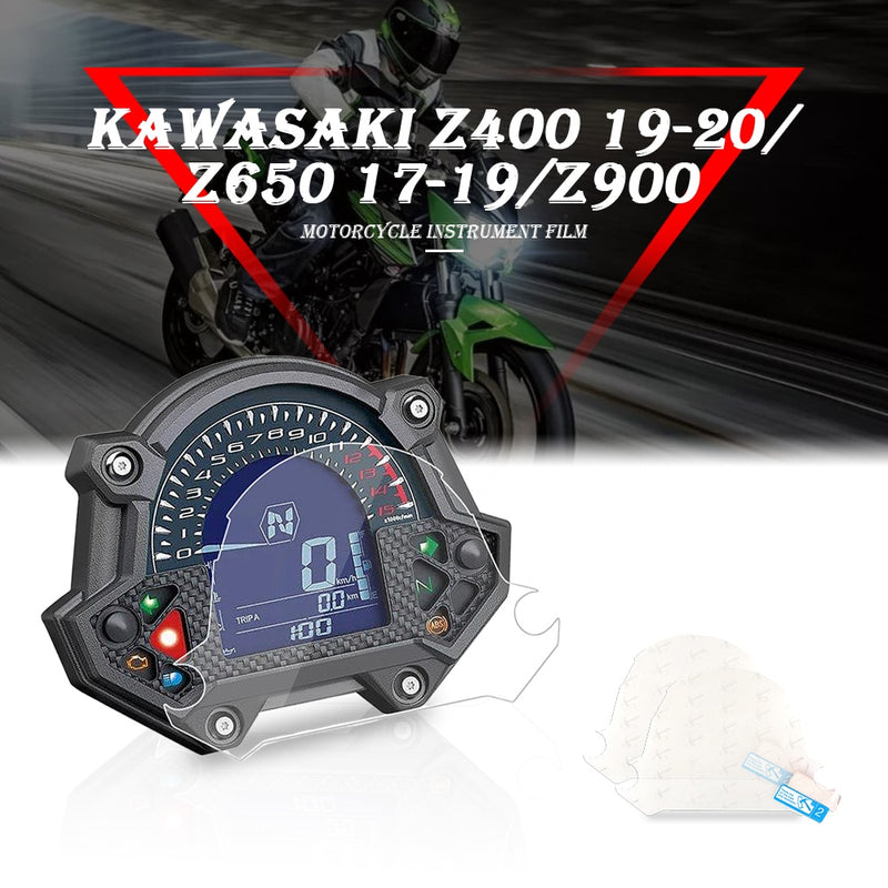 Para kawasaki z400 2019-2020 z650 2017-2019 z900 motocicleta painel protetor de tela instrumento película de proteção