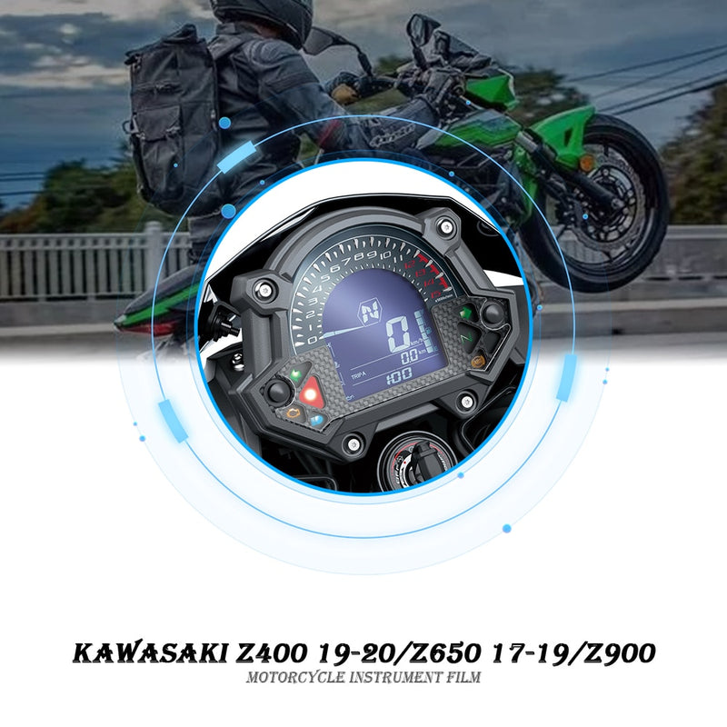 Para kawasaki z400 2019-2020 z650 2017-2019 z900 motocicleta painel protetor de tela instrumento película de proteção