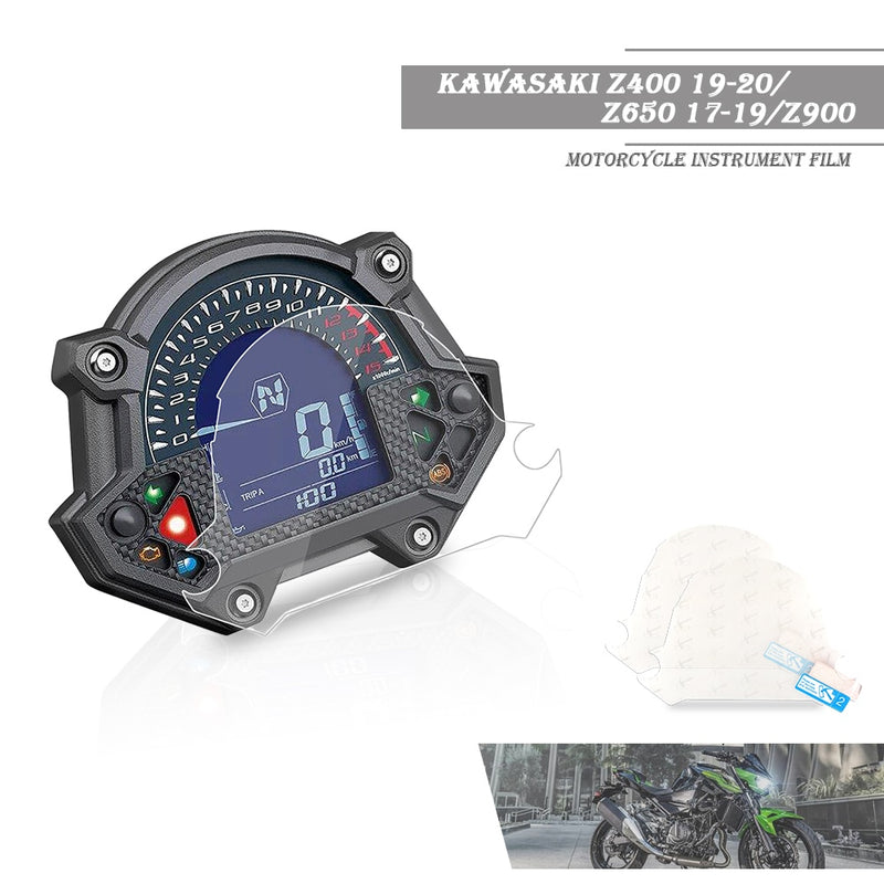 Para kawasaki z400 2019-2020 z650 2017-2019 z900 motocicleta painel protetor de tela instrumento película de proteção